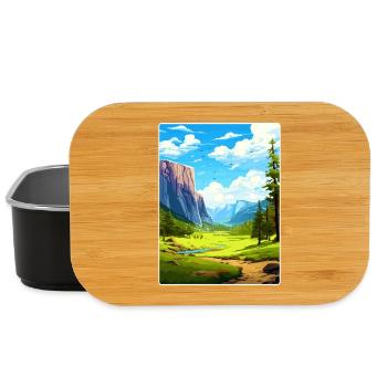 Parc national de Yosemite Affiche de voyage Souvenir WPA - Boîte à goûter - noir - Devant