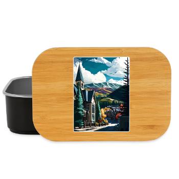 Vail Ski Resort Colorado Reiseposter Souvenir - Lunch Box - Schwarz - Vorne