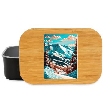 Copper Mountain Colorado Affiche de voyage souvenir - Boîte à goûter - noir - Devant