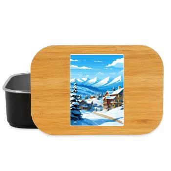 Vail Ski Resort Skifahren Reise Poster Souvenir WPA - Lunch Box - Schwarz - Vorne