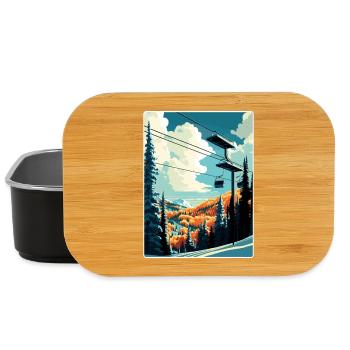 Vail Ski Resort Skifahren Reise Poster Souvenir WPA - Lunch Box - Schwarz - Vorne