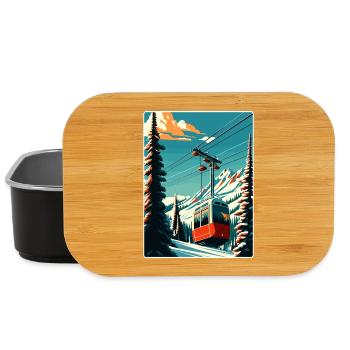 Sun Valley Ski Ski Voyage Affiche Souvenir WPA - Boîte à goûter - noir - Devant