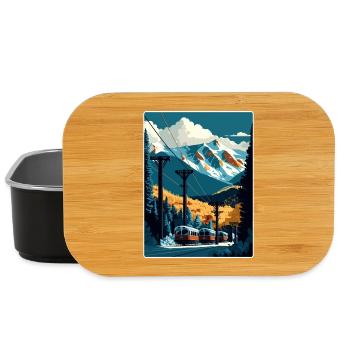 Telluride Ski Skifahren Reise Poster Souvenir WPA - Lunch Box - Schwarz - Vorne