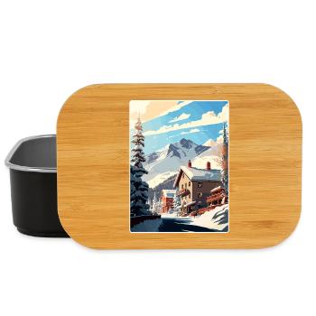 Telluride Ski Skiing Travel Poster Souvenir WPA - Lunch Box - black - Front