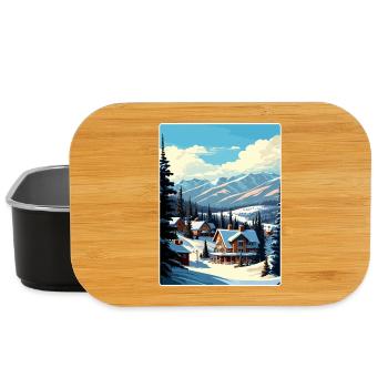 Breckenridge Ski Reise Poster Souvenir Farbe WPA - Lunch Box - Schwarz - Vorne