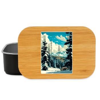 Breckenridge Ski Reise Poster Souvenir Farbe WPA - Lunch Box - Schwarz - Vorne