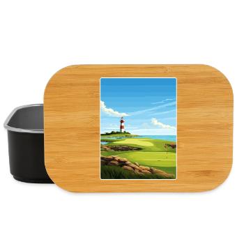 Harbor Town Golf Links Club Course Reiseposter - Lunch Box - Schwarz - Vorne