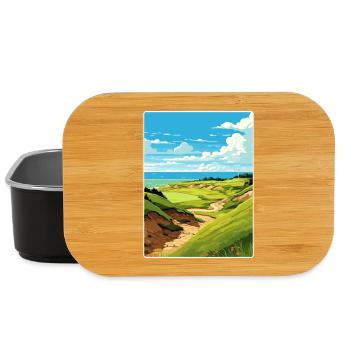 Whistling Straits Golf Course Travel Poster - Lunch Box - black - Front