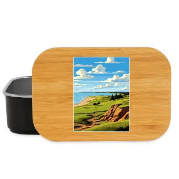 Whistling Straits Golf Course Travel Poster - Lunch Box - black - Front