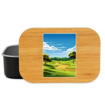 Shinnecock Hills Golfplatz Reise Posterkarte - Lunch Box - Schwarz - Vorne