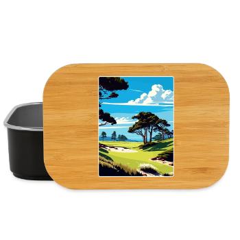 Spyglass Hill Golfplatz Reiseposter Souvenir - Lunch Box - Schwarz - Vorne