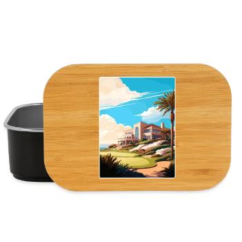 Riviera Country Club Golf Travel Poster Souvenir - Lunch Box - black - Front