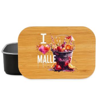 Ich liebe Malle Mallorca Geschenk - Lunch Box - Schwarz - Vorne