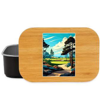 Poppy Hills Golfplatz Reiseposter Souvenir WPA - Lunch Box - Schwarz - Vorne