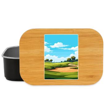 Tpc Sawgrass Golf Course Affiche de voyage souvenir - Boîte à goûter - noir - Devant