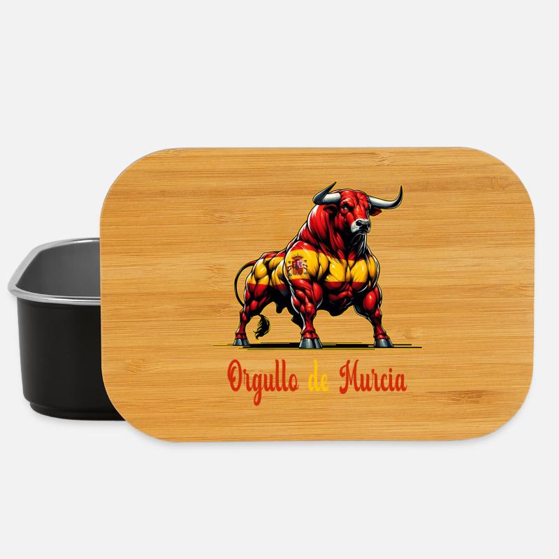 The pride of Murcia flag design - Lunch Box - black
