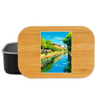 Padua Palermo Stadt Italien Reise Poster Souvenir - Lunch Box - Schwarz - Vorne