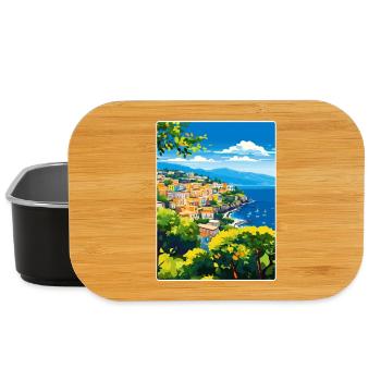 Sorrente Italie Voyage Affiche Souvenir Peinture WPA - Boîte à goûter - noir - Devant