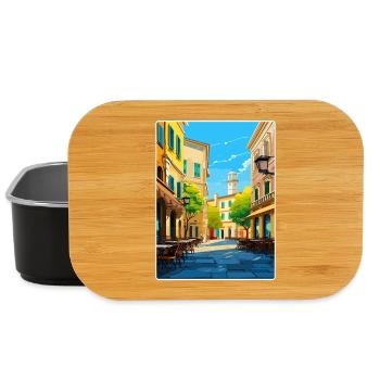 Parma Italien Reise Poster Souvenir Postkarte Farbe - Lunch Box - Schwarz - Vorne