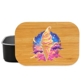 Eistüte Traumhaft - Lunch Box - Schwarz - Vorne