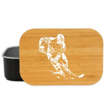 Eishockeyspieler Zeichnung - Lunch Box - Schwarz - Vorne