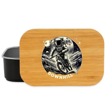 Conception de descente d’astronaute - Boîte à goûter - noir - Devant