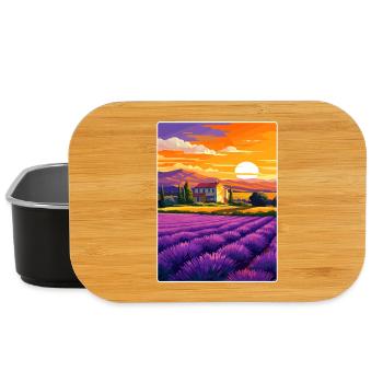 Provence Frankreich Reise Poster Souvenir Farbe WPA - Lunch Box - Schwarz - Vorne
