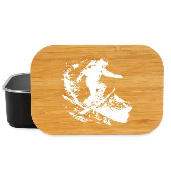 Snowboarder Drawing - Lunch Box - black - Front
