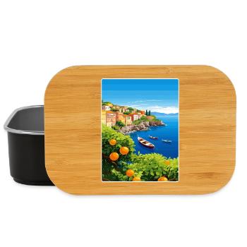 Sorrente Italie Voyage Affiche Souvenir Peinture WPA - Boîte à goûter - noir - Devant