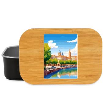 Toulouse France Affiche de voyage Peinture Souvenir WPA - Boîte à goûter - noir - Devant