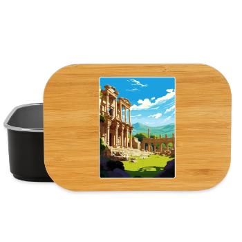 Ephesus Turkey Travel Poster Souvenir Painting WPA - Lunch Box - black - Front
