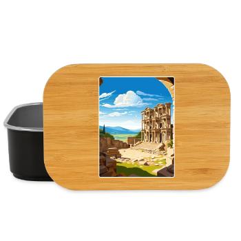 Éphèse Turquie Voyage Affiche Peinture Souvenir WPA - Boîte à goûter - noir - Devant