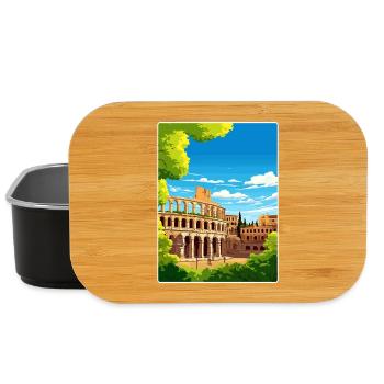 Vérone Italie Affiche de voyage Souvenir Carte Postale Peinture - Boîte à goûter - noir - Devant