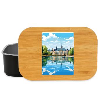 The Hague Netherlands Travel Poster Souvenir WPA - Lunch Box - black - Front