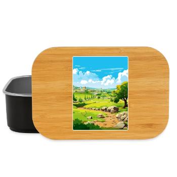 Troy Turkey Travel Poster Souvenir Postcard Paint - Lunch Box - black - Front