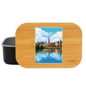 The Hague Netherlands Travel Poster Souvenir WPA - Lunch Box - black - Front