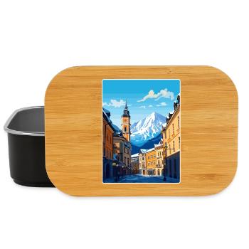 Vienne, Autriche, Voyage Affiche, Peinture Souvenir WPA - Boîte à goûter - noir - Devant
