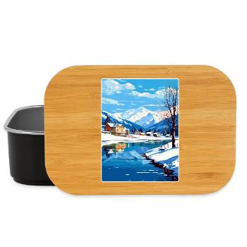 Zell am See Salzburg Österreich Reiseposterkarte - Lunch Box - Schwarz - Vorne
