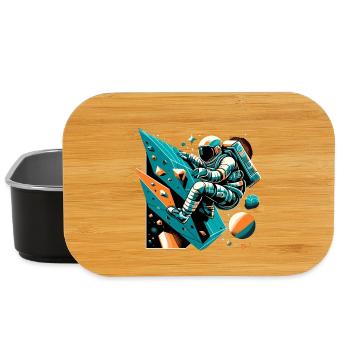 Bouldering Astronaut Gift - Lunch Box - black - Front