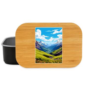 Stilfser Joch Italien Reise Poster Souvenir Malerei WPA - Lunch Box - Schwarz - Vorne
