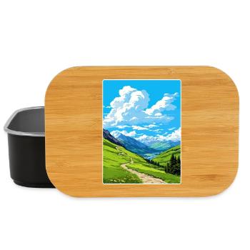 Stilfser Joch Italien Reise Poster Souvenir Malerei WPA - Lunch Box - Schwarz - Vorne