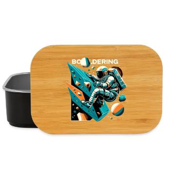 Astronaute de bloc Astronaute Astronaute Cadeau - Boîte à goûter - noir - Devant