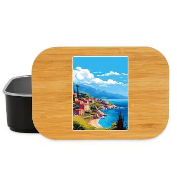 Kefalonia Griechenland Reise Poster Souvenir Farbe WPA - Lunch Box - Schwarz - Vorne