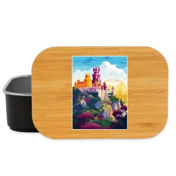 Sintra Portugal Affiche de voyage Peinture Souvenir WPA - Boîte à goûter - noir - Devant