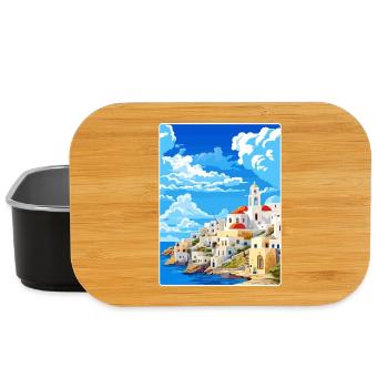 Astypalaia Griechenland Reise Poster Souvenir Farbe WPA - Lunch Box - Schwarz - Vorne