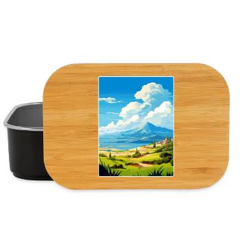 Mont Dirfi Grèce Affiche de voyage Peinture Souvenir WP - Boîte à goûter - noir - Devant