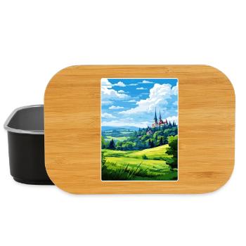 Eifel Nationalpark Deutschland Reiseposter Souvenir - Lunch Box - Schwarz - Vorne