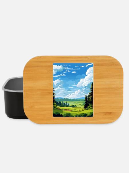 Oberpfalz Deutschland Reiseposter Souvenir - Lunch Box - Schwarz