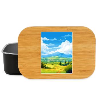 Mount Ida Greece Travel Poster Souvenir Paint WPA - Lunch Box - black - Front