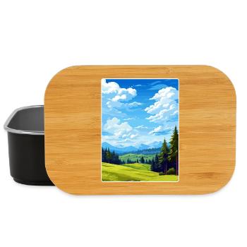 Black Forest Germany Travel Poster Souvenir WPA - Lunch Box - black - Front